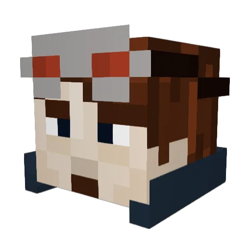 ImViPer Minecraft avatar head, 3D render