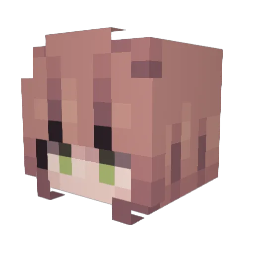 ImVine Minecraft avatar head, 3D render