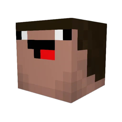 ImVuse Minecraft avatar head, 3D render