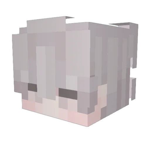 ImWann Minecraft avatar head, 3D render