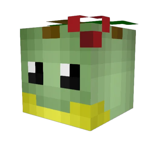 ImWebz Minecraft avatar head, 3D render