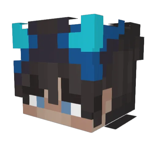 ImWendigo Minecraft avatar head, 3D render