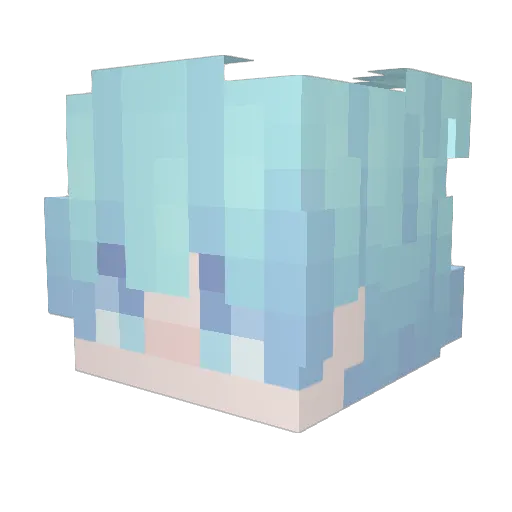 ImWinter Minecraft avatar head, 3D render
