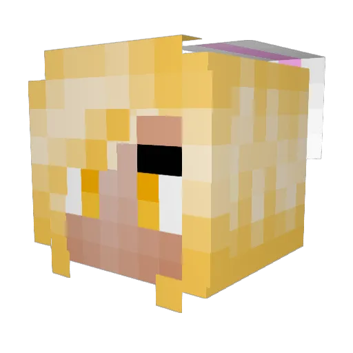 ImWithoutAFairy Minecraft avatar head, 3D render