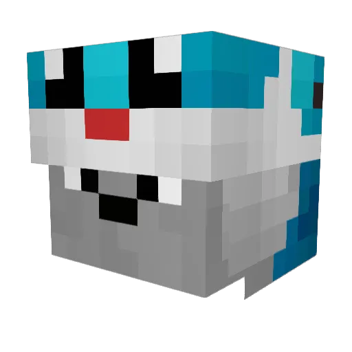 ImWolf85 Minecraft avatar head, 3D render