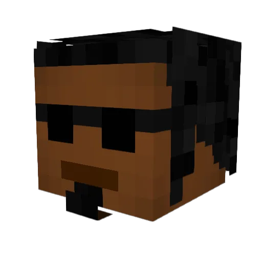 ImWoo Minecraft avatar head, 3D render