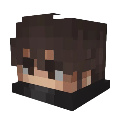 ImWu Minecraft avatar head, 3D render