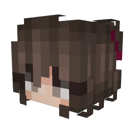 ImWuffle Minecraft avatar head, 3D render