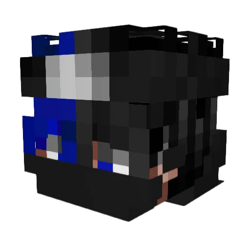 ImYeco Minecraft avatar head, 3D render