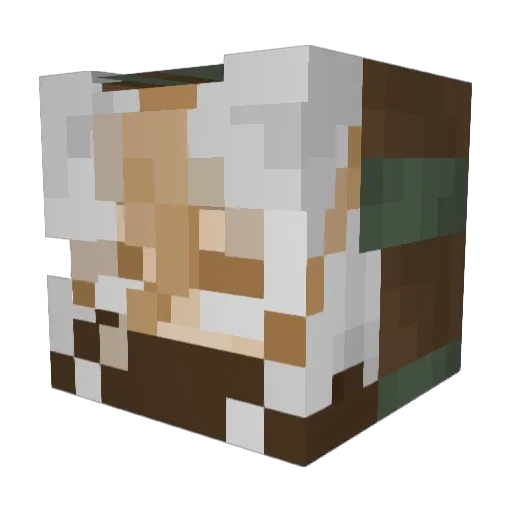 ImYoj Minecraft avatar head, 3D render