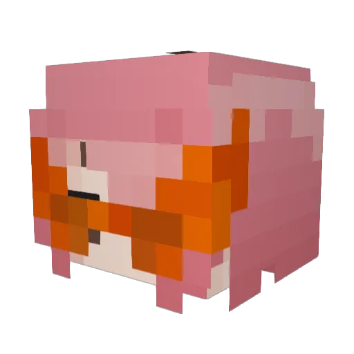 ImYubee Minecraft avatar head, 3D render