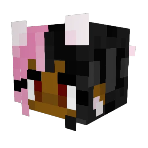 ImYudo Minecraft avatar head, 3D render