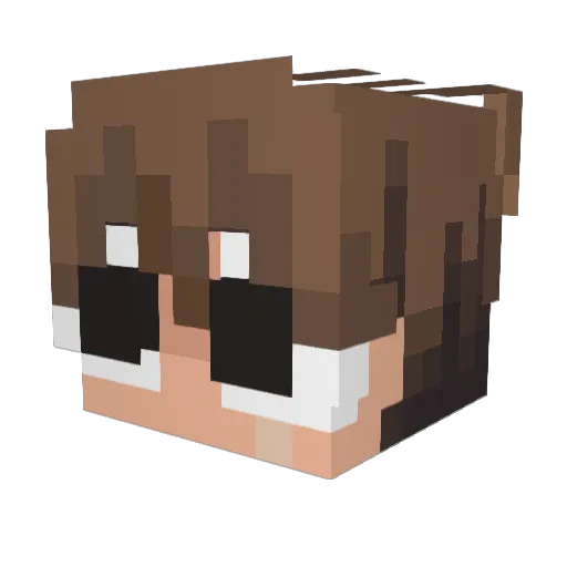 ImZachYT Minecraft avatar head, 3D render