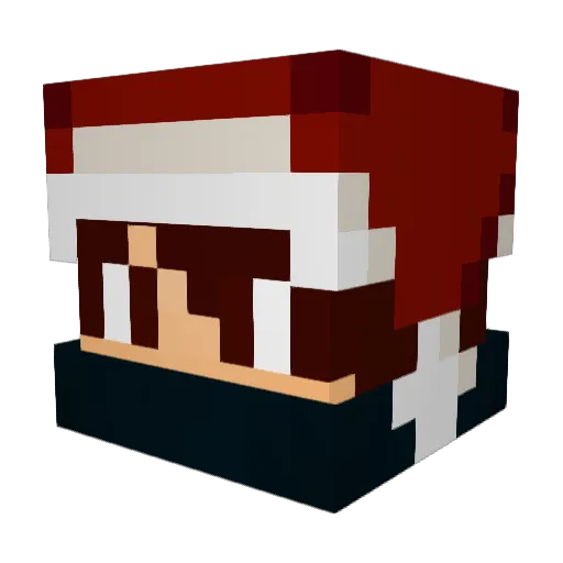 ImZary Minecraft avatar head, 3D render