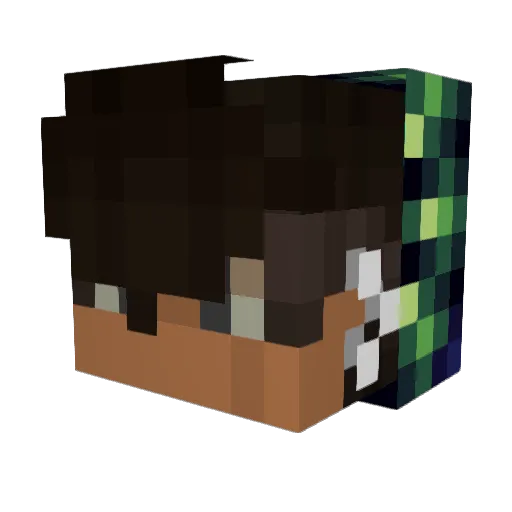 ImZay12 Minecraft avatar head, 3D render