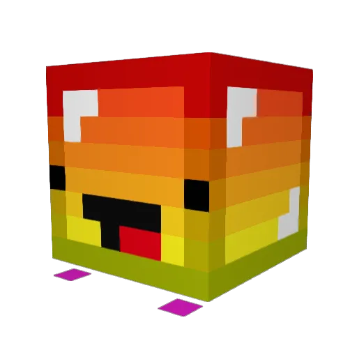 ImZesty Minecraft avatar head, 3D render