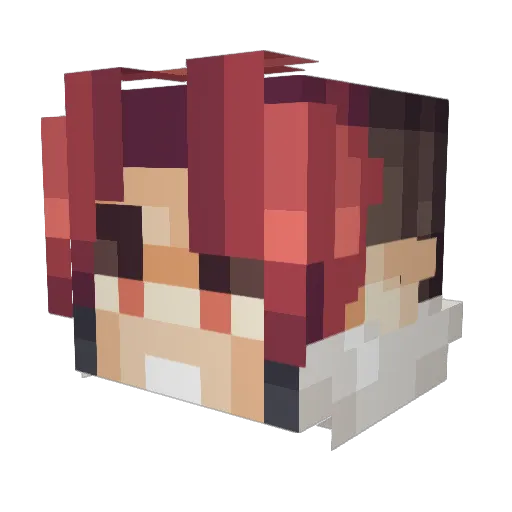 ImZlexx Minecraft avatar head, 3D render