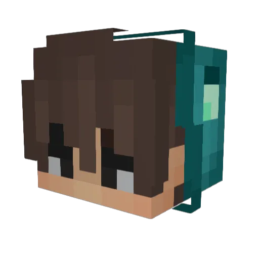 Im_Adam Minecraft avatar head, 3D render