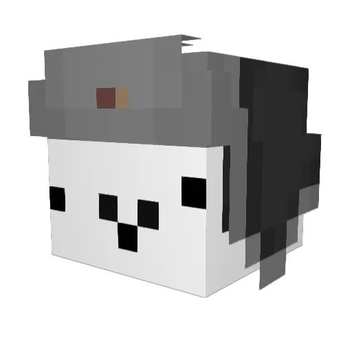 Im_Dabell Minecraft avatar head, 3D render