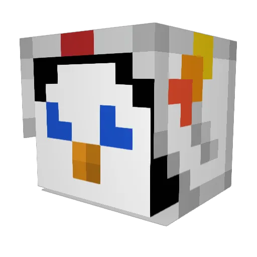 Im_Emma Minecraft avatar head, 3D render