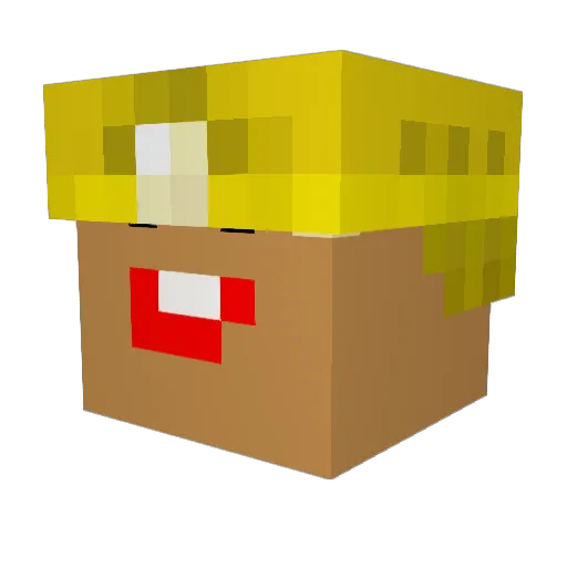Im_Gamja Minecraft avatar head, 3D render