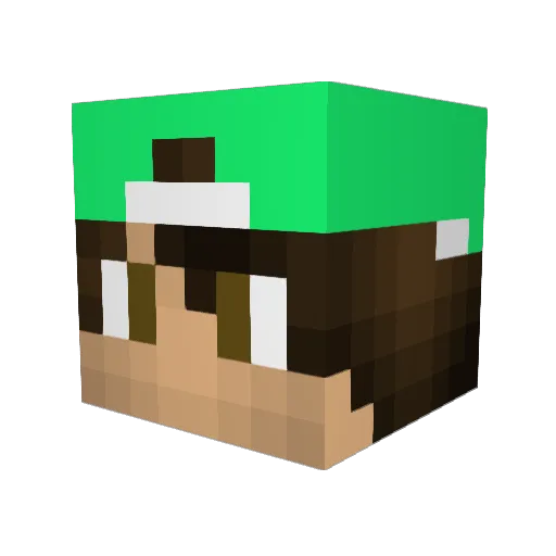 Im_GhostPh Minecraft avatar head, 3D render