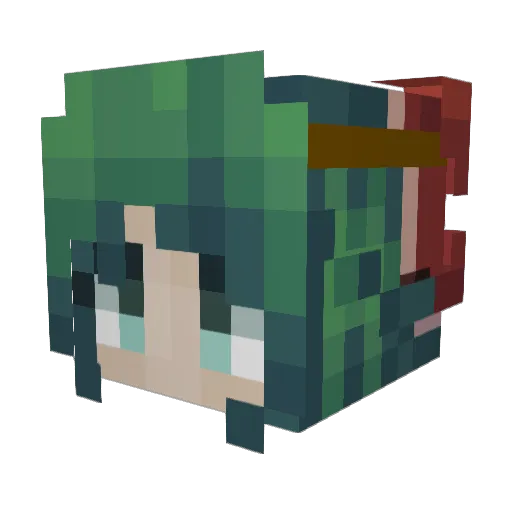 Im_Girlfriend Minecraft avatar head, 3D render