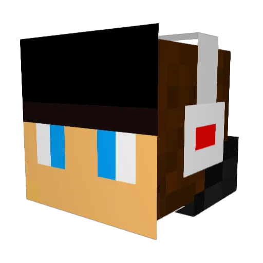 Im_Jolt Minecraft avatar head, 3D render