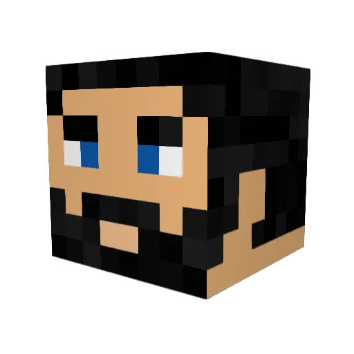 Im_Just_Dutch Minecraft avatar head, 3D render