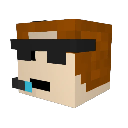 Im_Jynx Minecraft avatar head, 3D render
