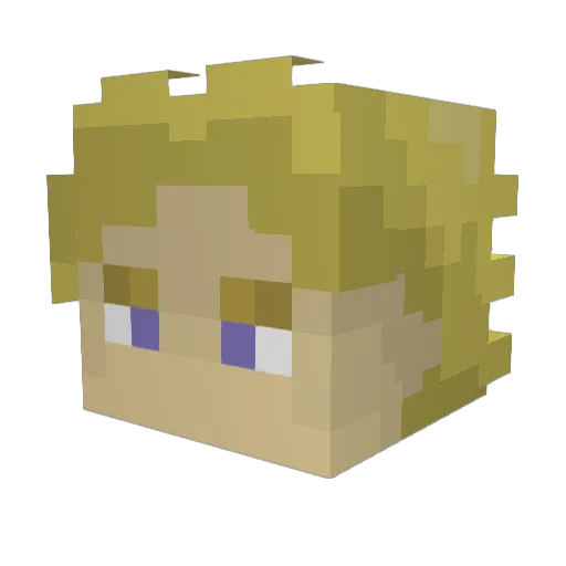 Im_Kira Minecraft avatar head, 3D render