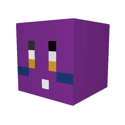 Im_Kirby Minecraft avatar head, 3D render