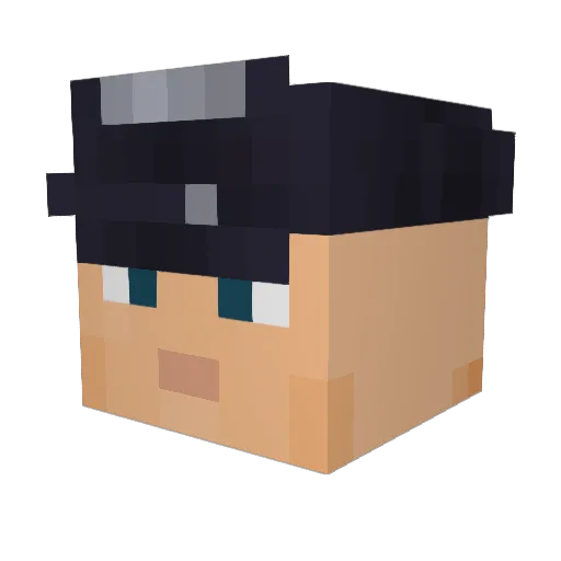 Im_Not_Russian_ Minecraft avatar head, 3D render