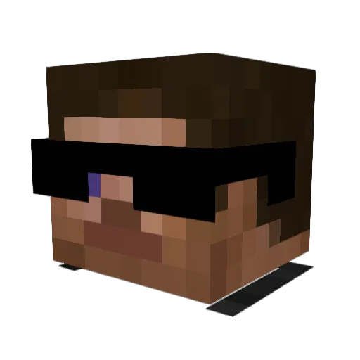Im_PSioN Minecraft avatar head, 3D render