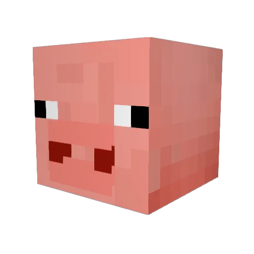 Im_Ping Minecraft avatar head, 3D render