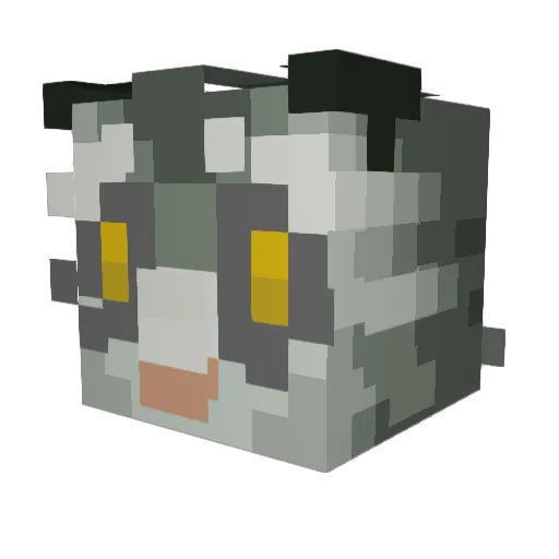 Im_Pocket Minecraft avatar head, 3D render