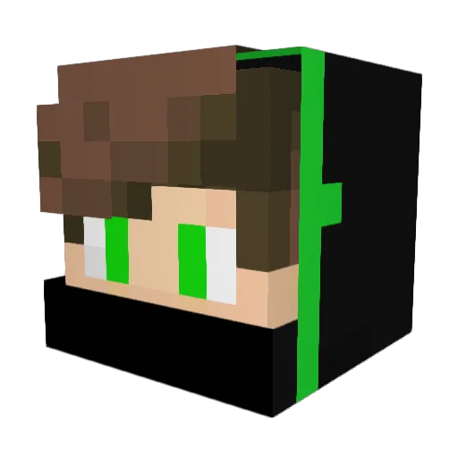 Im_Raymen Minecraft avatar head, 3D render
