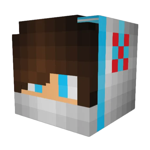 Im_Realise Minecraft avatar head, 3D render