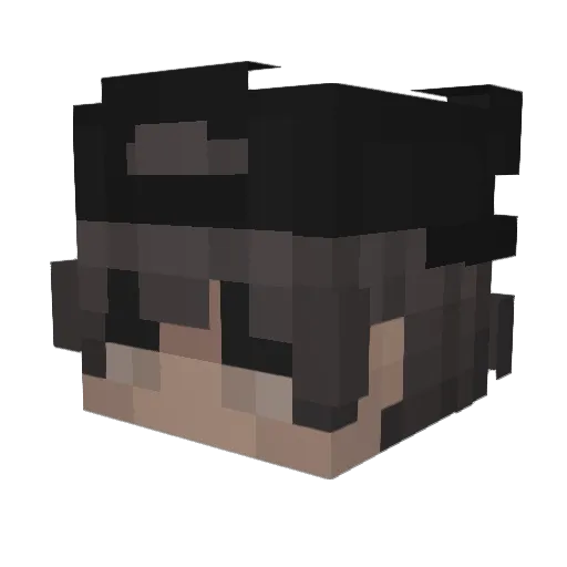 Im_Rhyme Minecraft avatar head, 3D render