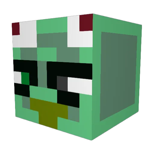 Im_Rice9 Minecraft avatar head, 3D render