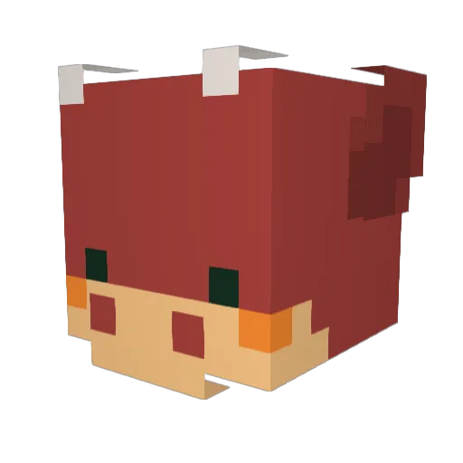 Im_Risky Minecraft avatar head, 3D render