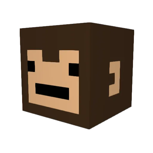 Im_Sasquatch Minecraft avatar head, 3D render