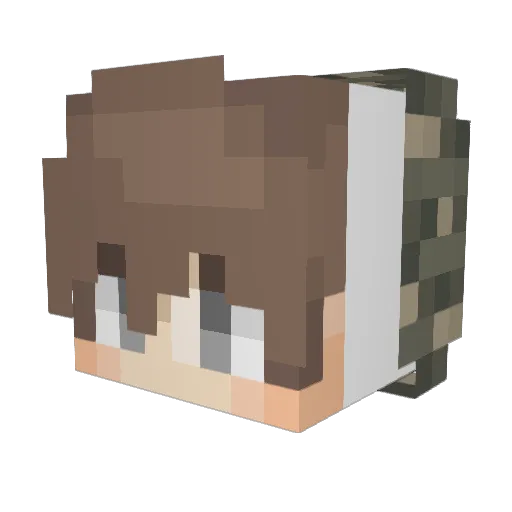 Im_Shufllex Minecraft avatar head, 3D render