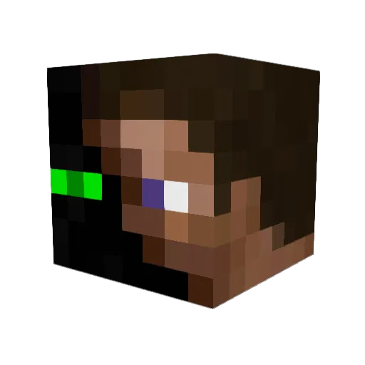 Im_Sp_cedOut Minecraft avatar head, 3D render