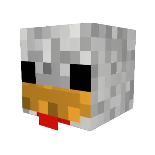 Im_Tron Minecraft avatar head, 3D render