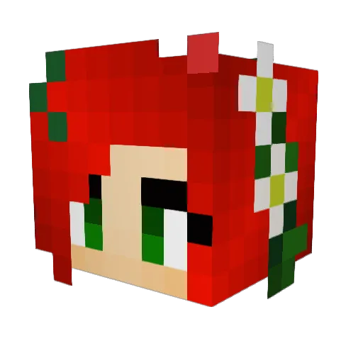 Im_Unicorn Minecraft avatar head, 3D render