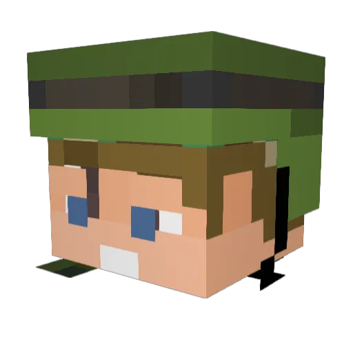 Im_VinZ Minecraft avatar head, 3D render