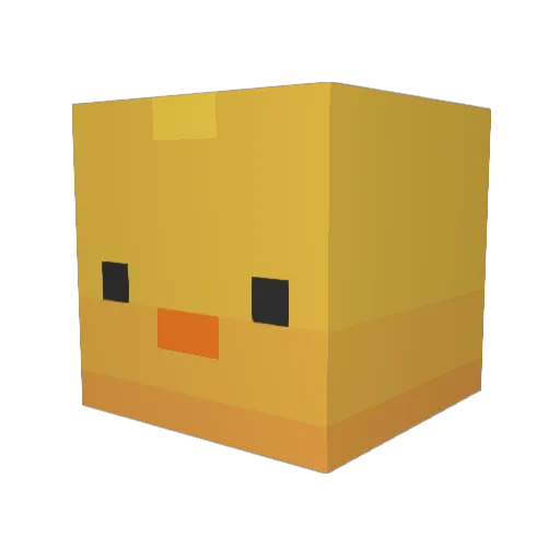 Im__Illegal Minecraft avatar head, 3D render
