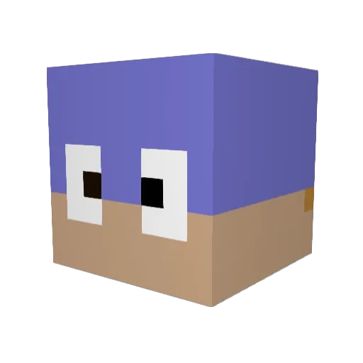Im_a_fish_ Minecraft avatar head, 3D render