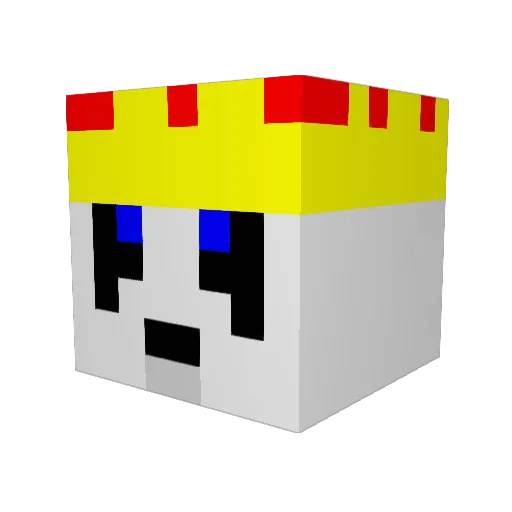 Im_bustin Minecraft avatar head, 3D render